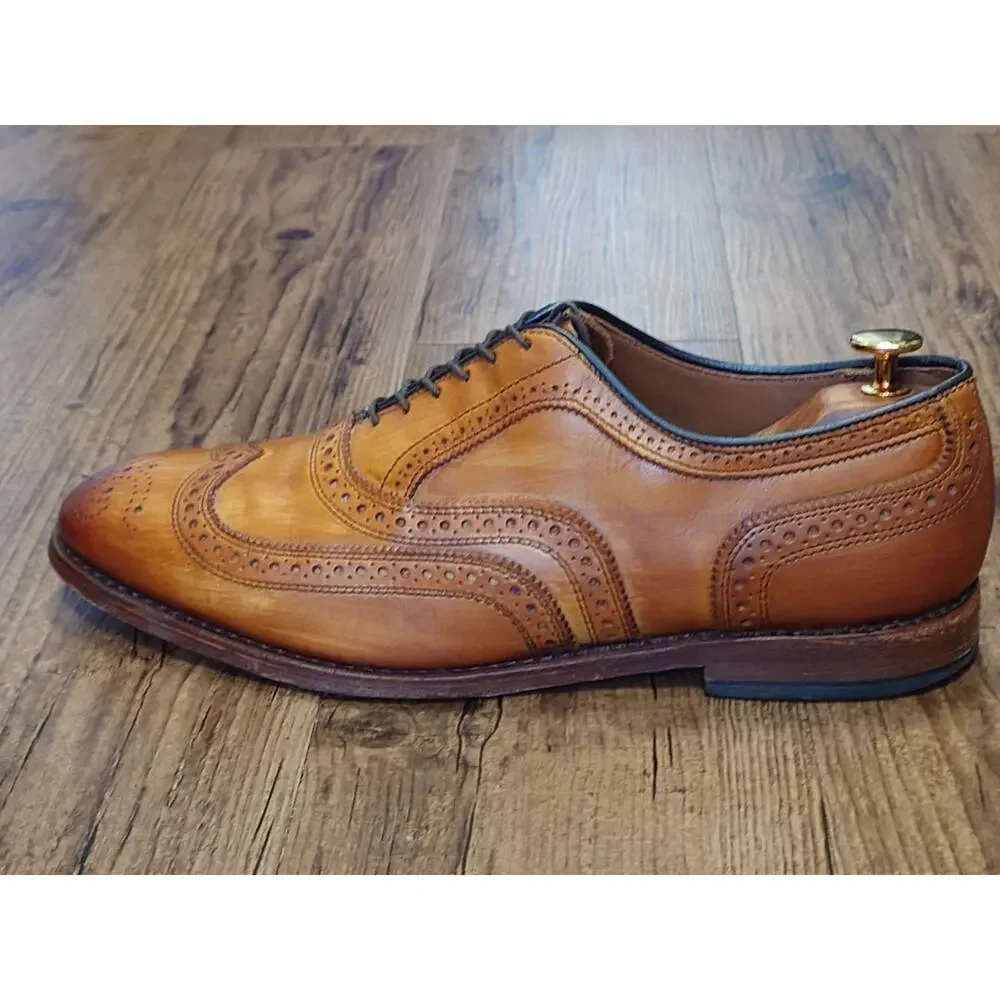 Allen Edmonds McAllister Leather Brogue Oxfords Dress Shoes Size 10.5 E